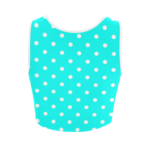 polkadots20160621 Women's Crop Top (Model T42)