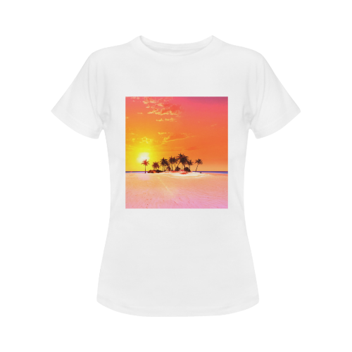 Wonderful sunset in soft colors Women's Classic T-Shirt (Model T17）