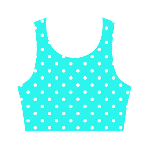 polkadots20160621 Women's Crop Top (Model T42)