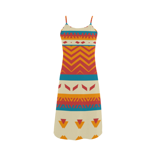 Tribal shapes Alcestis Slip Dress (Model D05)