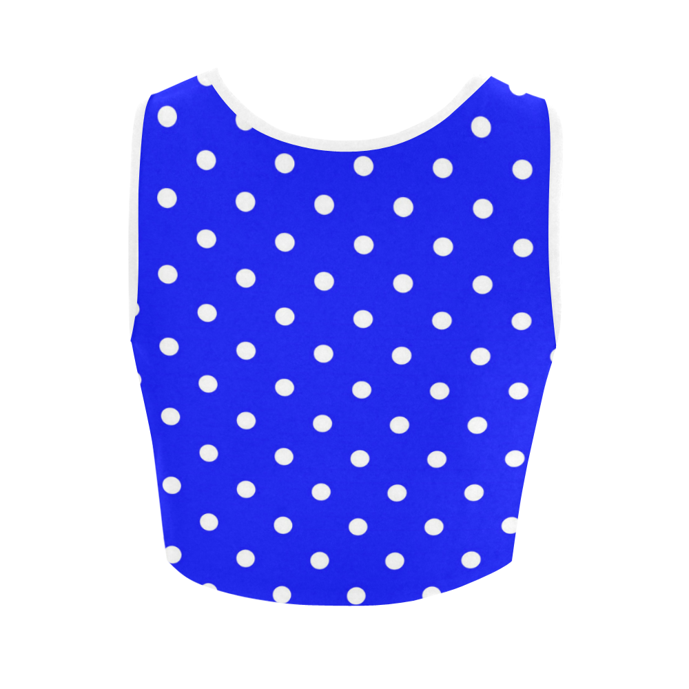 polkadots20160623 Women's Crop Top (Model T42)