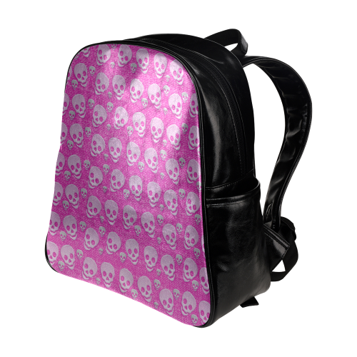 SKULLS PINKY Multi-Pockets Backpack (Model 1636)