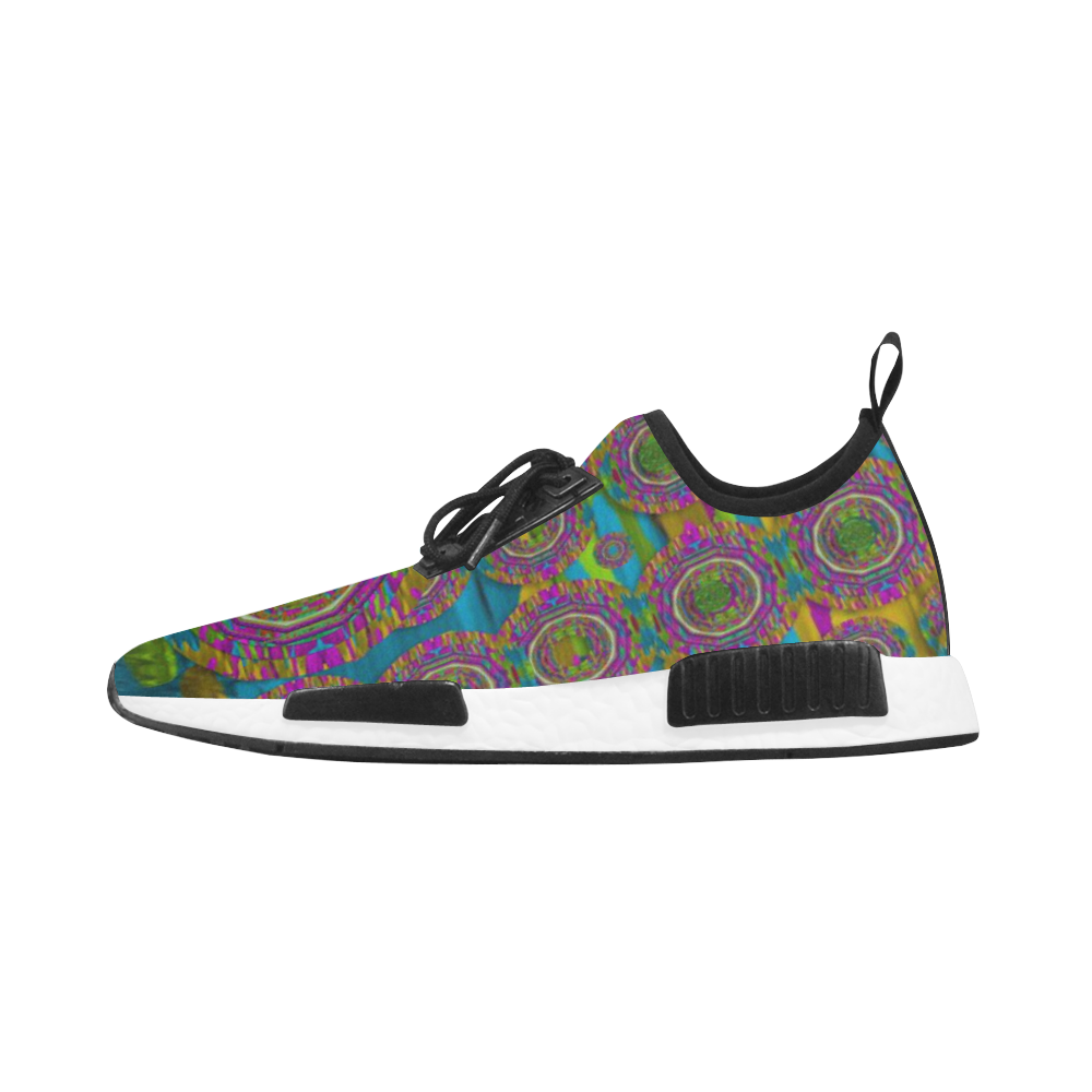 Peacock eyes in a contemplative style Women’s Draco Running Shoes (Model 025)