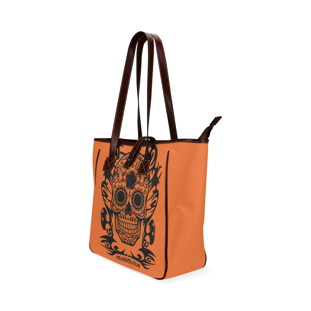 SKULL FLOWERS Classic Tote Bag (Model 1644)