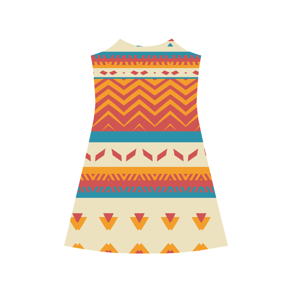 Tribal shapes Alcestis Slip Dress (Model D05)