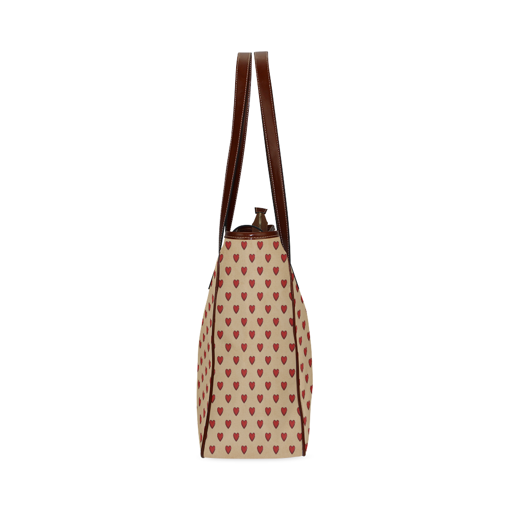 RETRO HEARTS Classic Tote Bag (Model 1644)