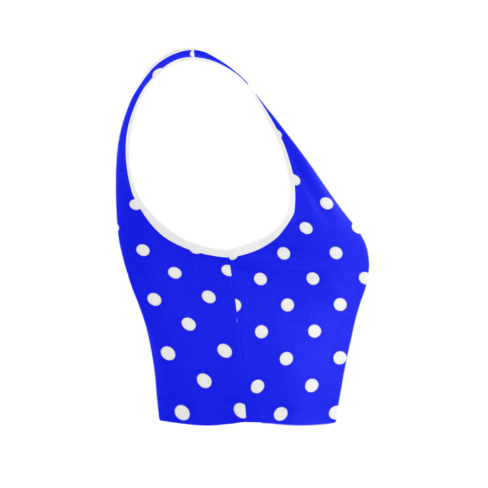 polkadots20160623 Women's Crop Top (Model T42)