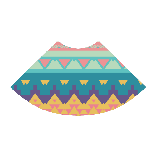 Pastel tribal design Atalanta Sundress (Model D04)