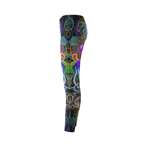 Octopus Psychedelic Luminescence Cassandra Women's Leggings (Model L01)