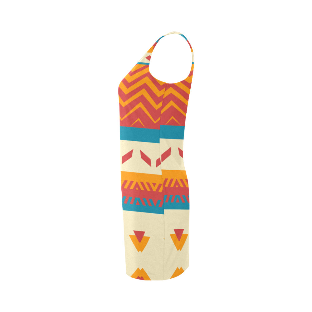 Tribal shapes Medea Vest Dress (Model D06)