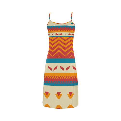 Tribal shapes Alcestis Slip Dress (Model D05)