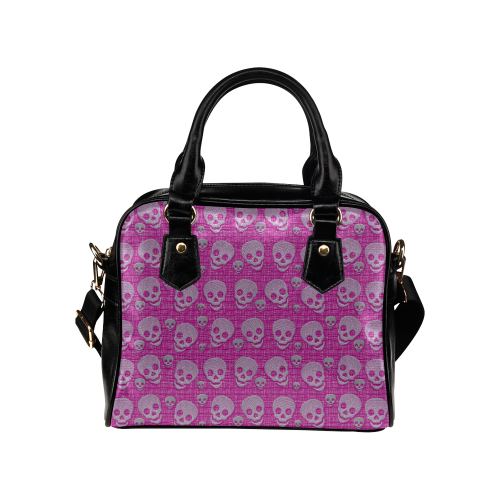 SKULLS PINKY Shoulder Handbag (Model 1634)