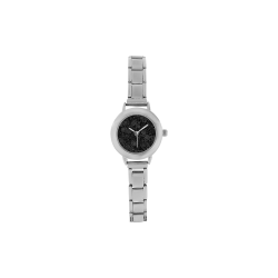 Black and White Rose Women's Italian Charm Watch(Model 107)