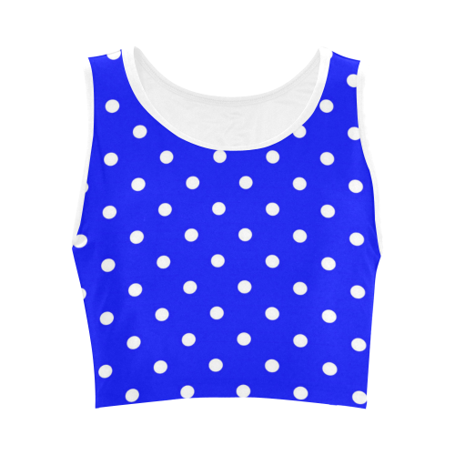 polkadots20160623 Women's Crop Top (Model T42)