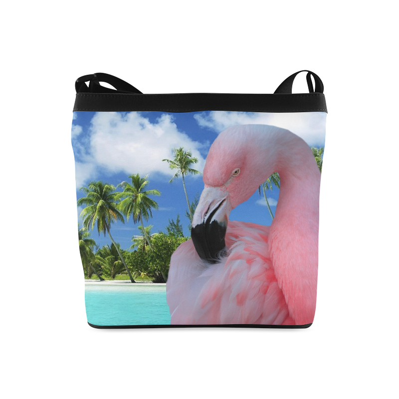 Flamingo and Beach Crossbody Bags (Model 1613)