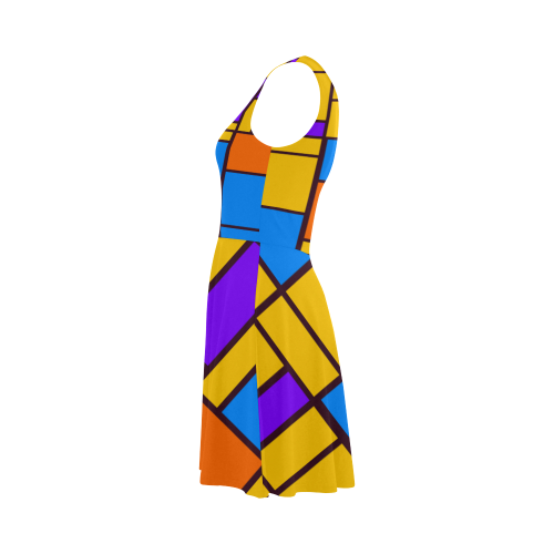 Shapes in retro colors Atalanta Sundress (Model D04)