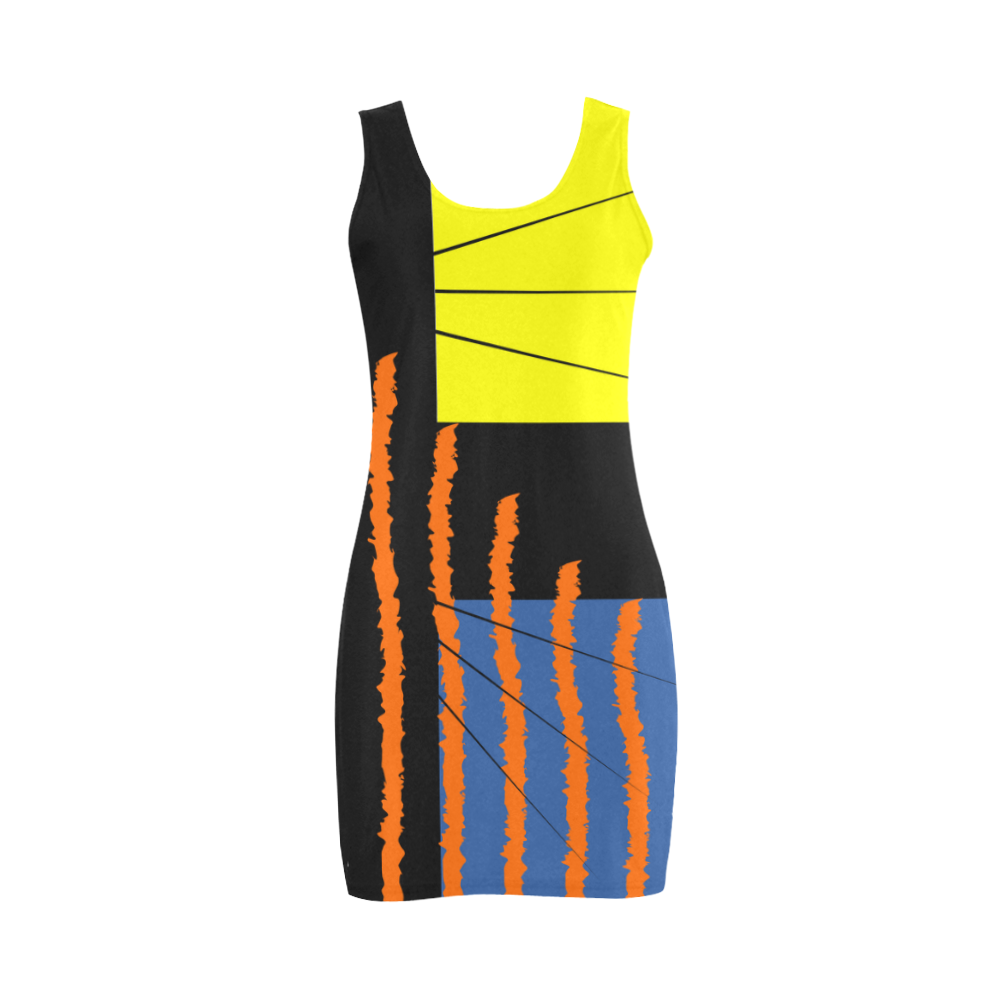 Playful Color-blocking Medea Vest Dress (Model D06)