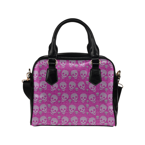 SKULLS PINKY Shoulder Handbag (Model 1634)