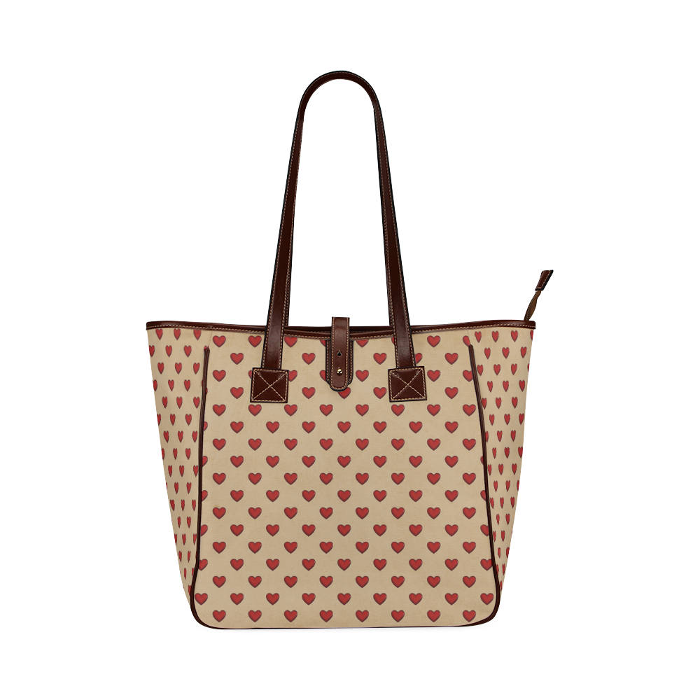 RETRO HEARTS Classic Tote Bag (Model 1644)