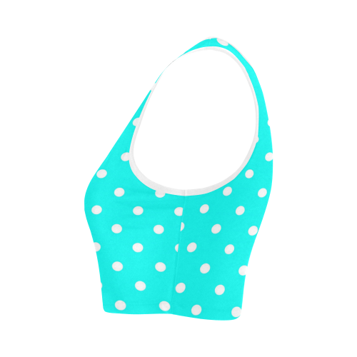 polkadots20160621 Women's Crop Top (Model T42)