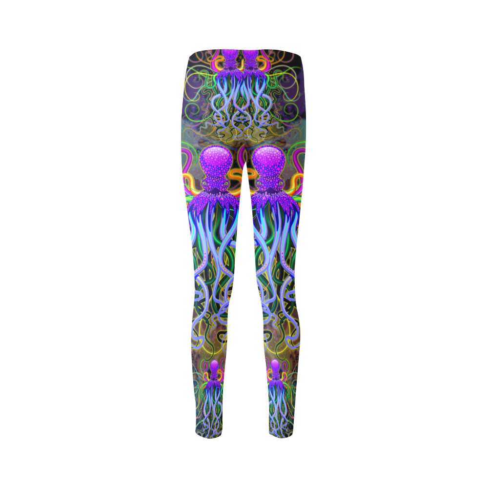 Octopus Psychedelic Luminescence Cassandra Women's Leggings (Model L01)