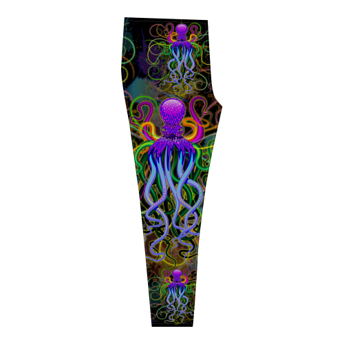 Octopus Psychedelic Luminescence Cassandra Women's Leggings (Model L01)