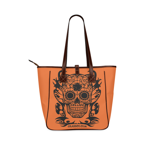 SKULL FLOWERS Classic Tote Bag (Model 1644)