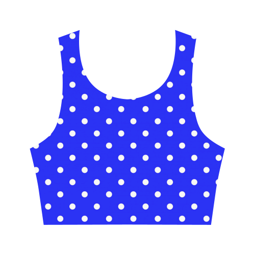 polkadots20160623 Women's Crop Top (Model T42)