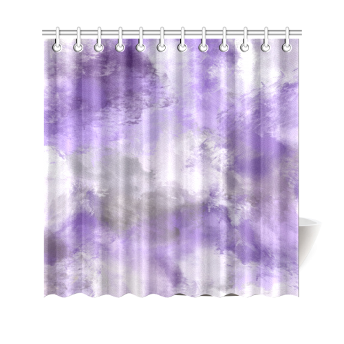 Lavender Clouds Oil Painting Shower Curtain 69"x70"