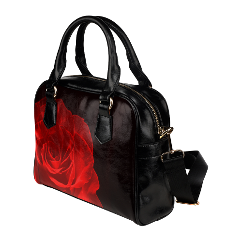 A Rose Red Shoulder Handbag (Model 1634)