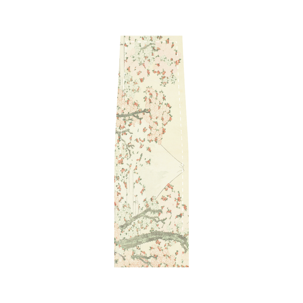 uji mountain cherry blossom, japanese woodcut Saddle Bag/Small (Model 1649) Full Customization