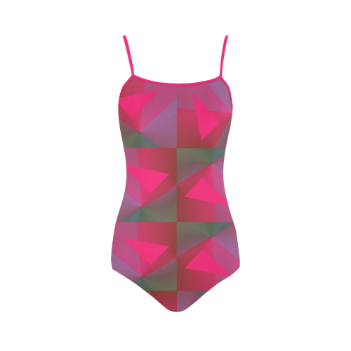 Geometric Lux Q Strap Swimsuit ( Model S05)