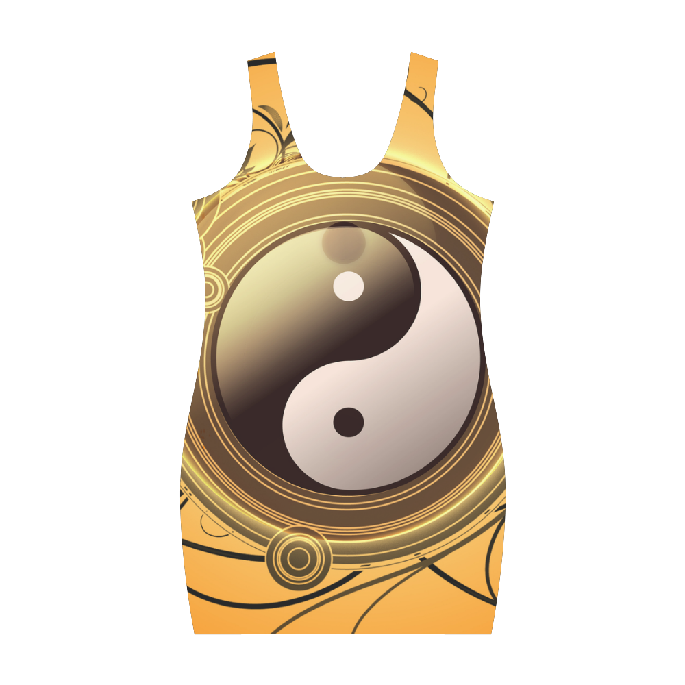 The sign, ying and yang Medea Vest Dress (Model D06)