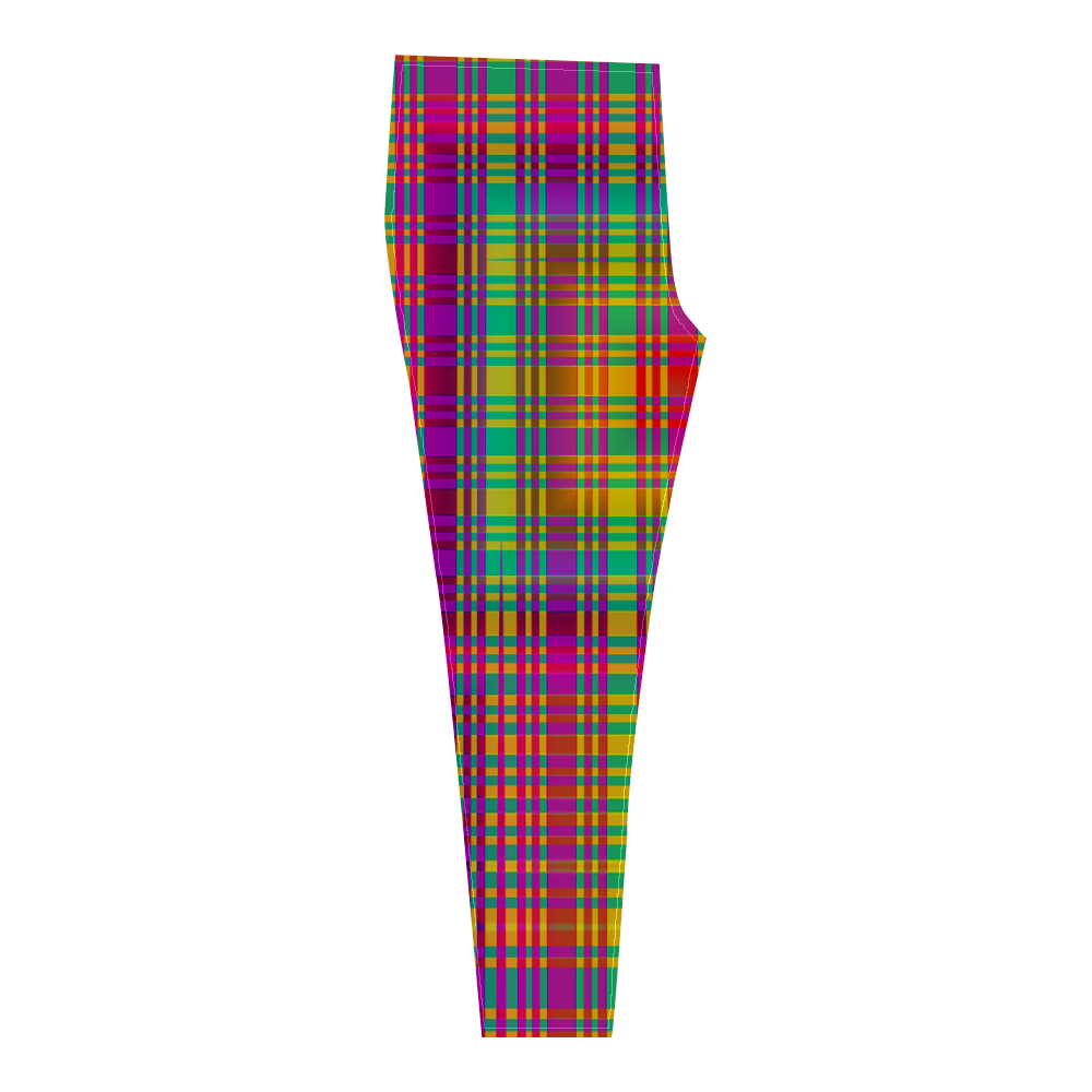 Rainbow Tartan Cassandra Women's Leggings (Model L01)