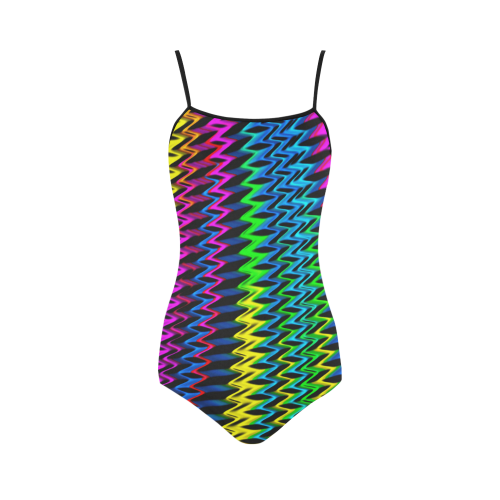 Crimped Colors Strap Swimsuit ( Model S05)