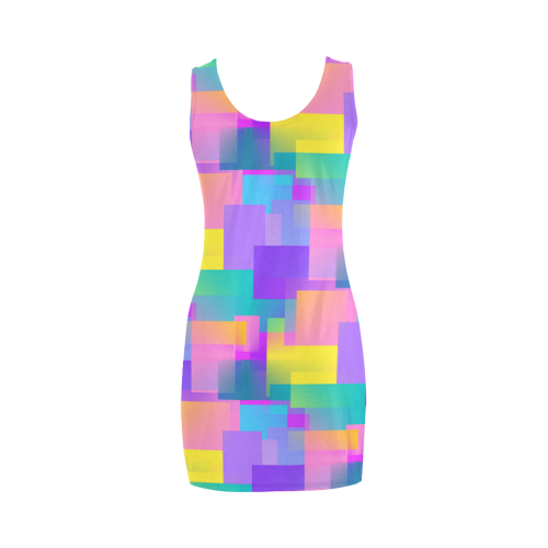 Pastel Blocks Medea Vest Dress (Model D06)