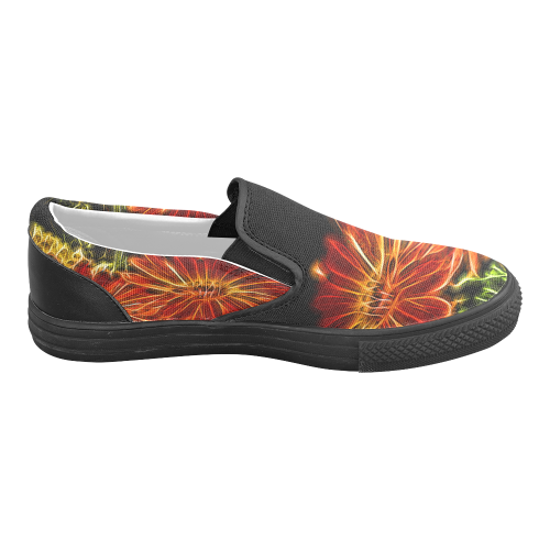 Calendua Topaz Men's Unusual Slip-on Canvas Shoes (Model 019)
