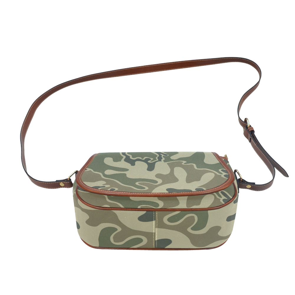 1948 Retro Camouflage Saddle Bag/Small (Model 1649) Full Customization