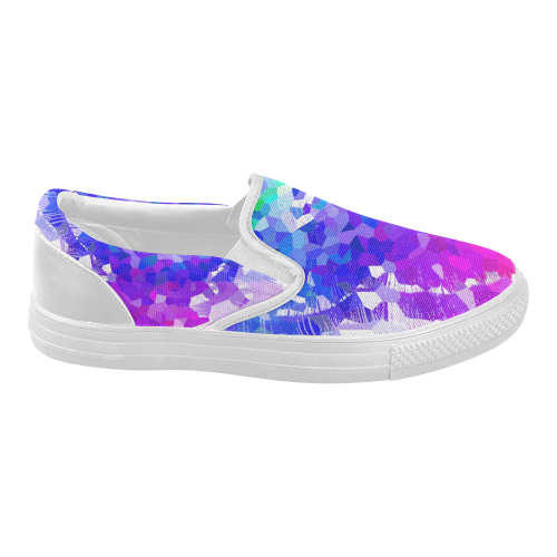 Fractures Women's Slip-on Canvas Shoes (Model 019)
