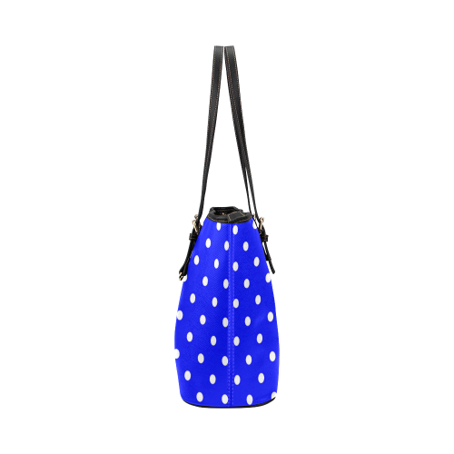 polkadots20160623 Leather Tote Bag/Large (Model 1651)