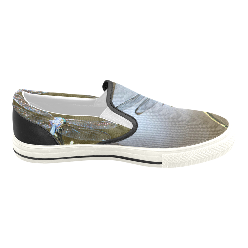 BUZZ FAM Women's Unusual Slip-on Canvas Shoes (Model 019)