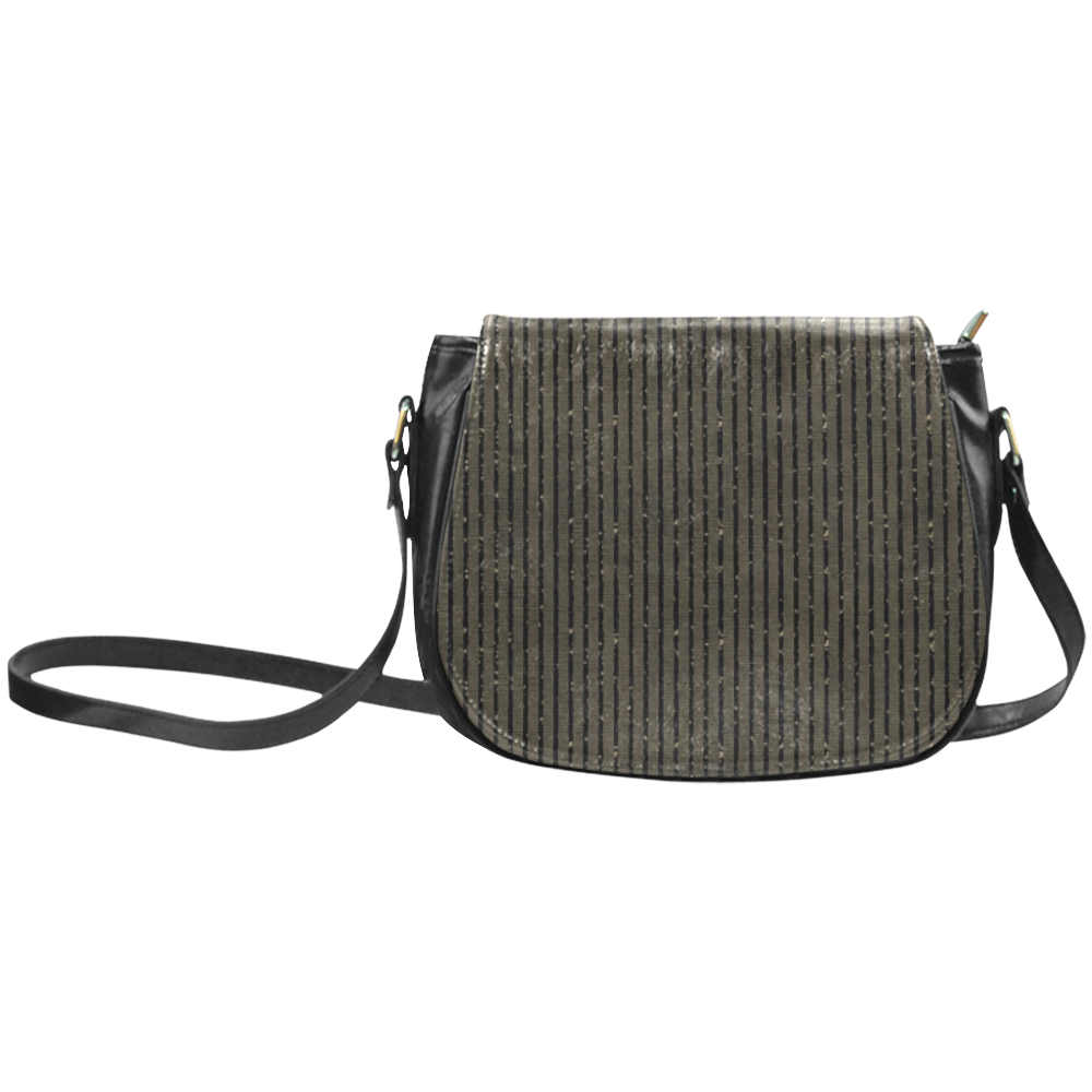 Sepia Stripe Classic Saddle Bag/Small (Model 1648)