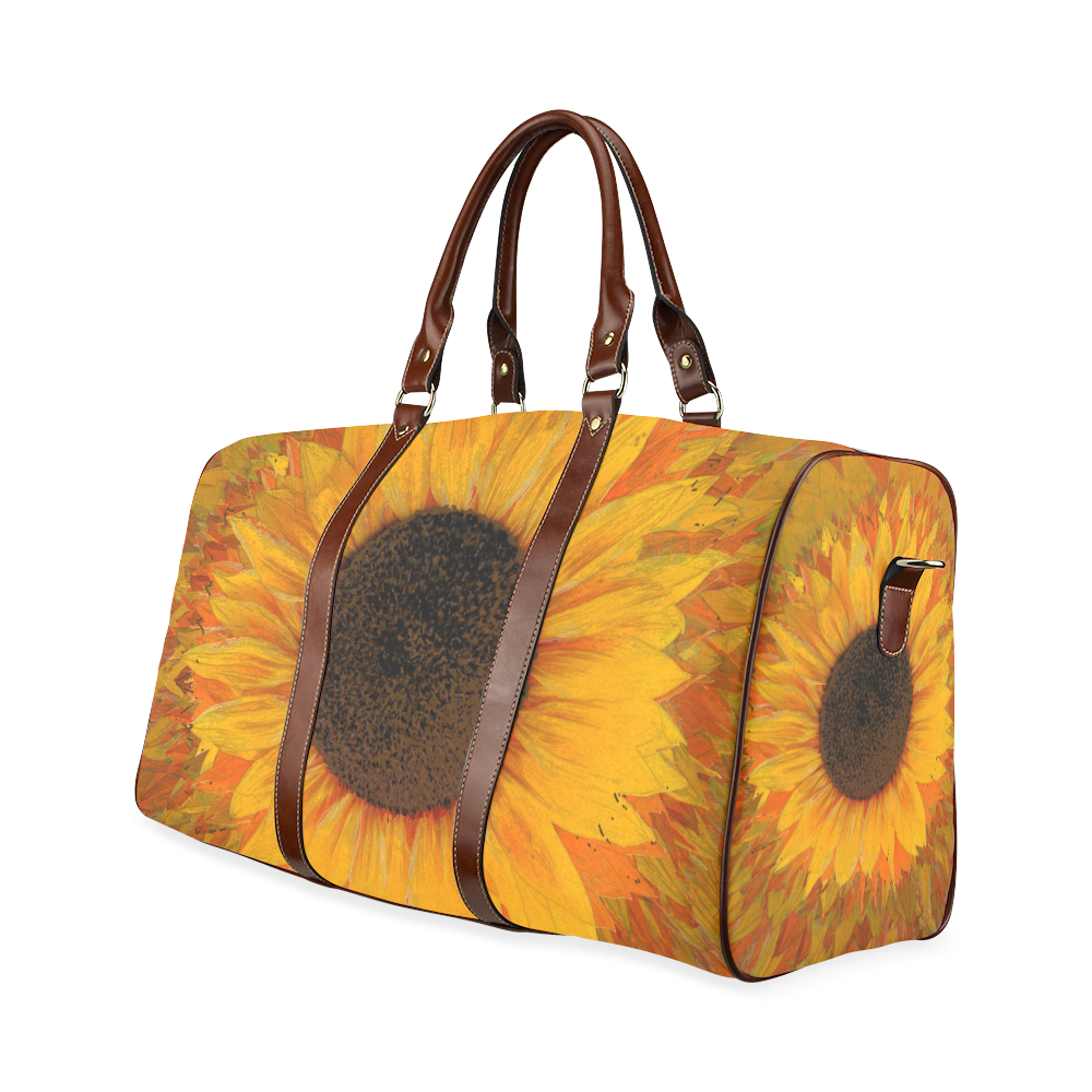 Sunflower Waterproof Travel Bag/Small (Model 1639)