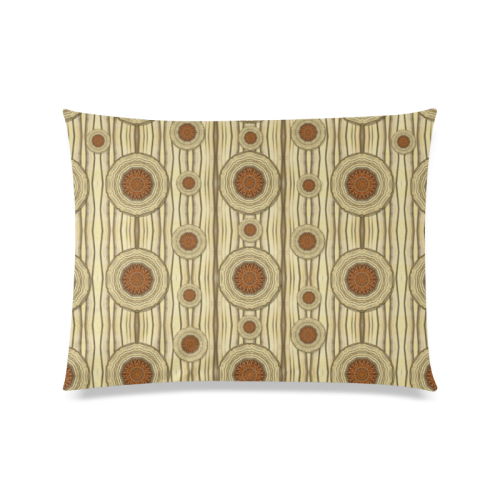 Decorative wood Custom Zippered Pillow Case 20"x26"(Twin Sides)