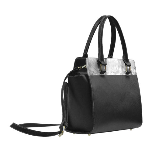 Black & White Classic Shoulder Handbag (Model 1653)