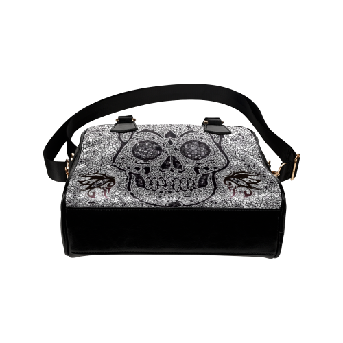 Mosaic Skull Shoulder Handbag (Model 1634)