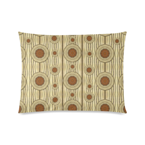 Decorative wood Custom Zippered Pillow Case 20"x26"(Twin Sides)