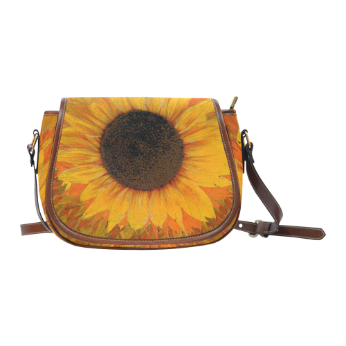 Sunflower Saddle Bag/Small (Model 1649) Full Customization