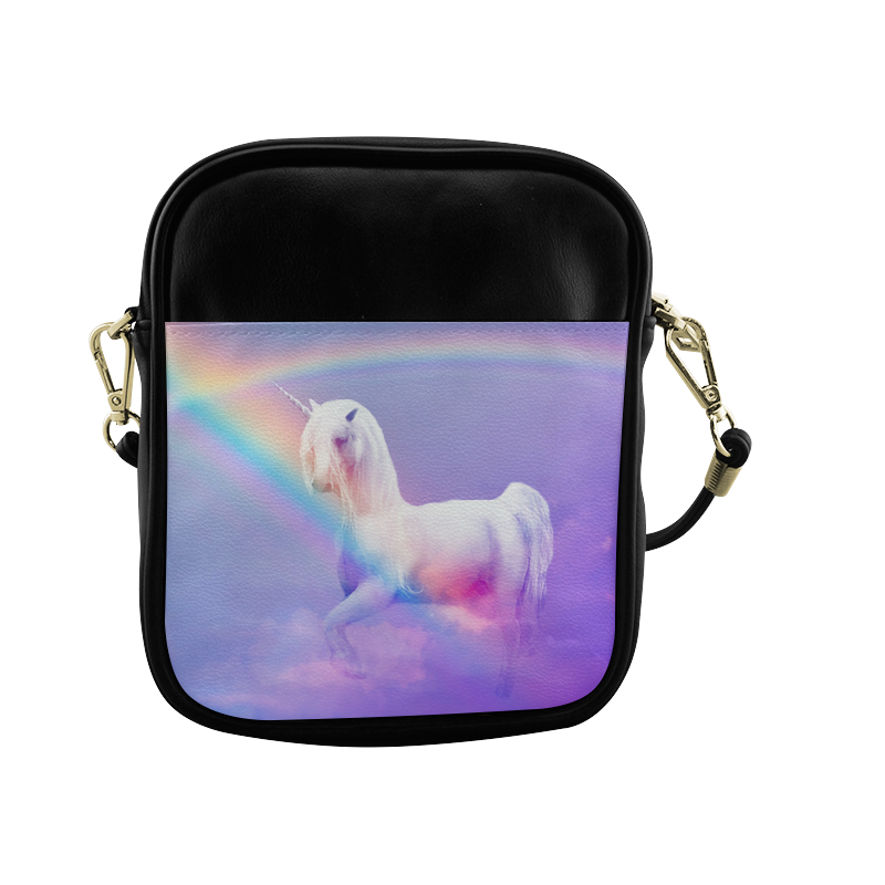 Unicorn and Rainbow Sling Bag (Model 1627)