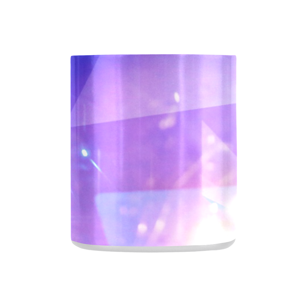 Purple Abstract Triangles Classic Insulated Mug(10.3OZ)